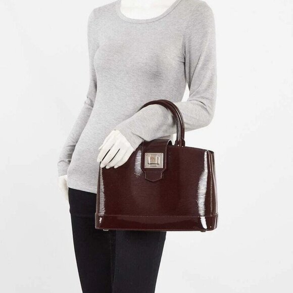 Louis Vuitton Prune Electric Epi Leather Mirabeau PM Bag - Picture 2 of 12